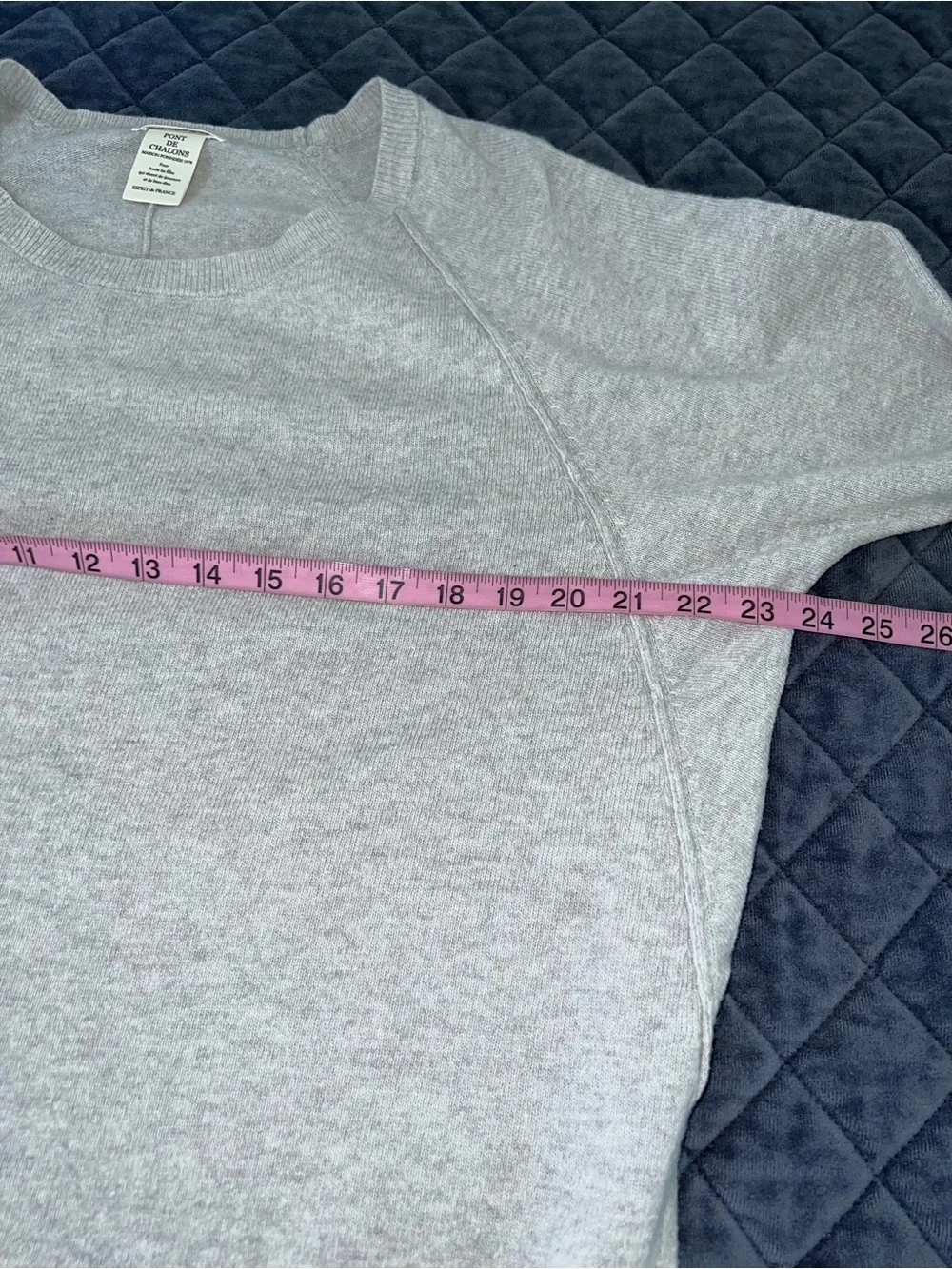 Pont De Chalons Wool Sweater Women’s Small / Medium 6-8 Japan Gray Pullover B17